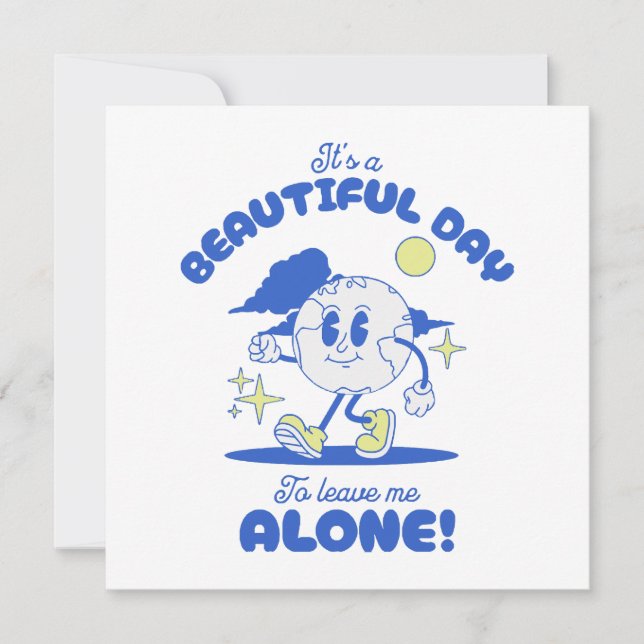 É um belo dia para me deixar sozinho (Frente)