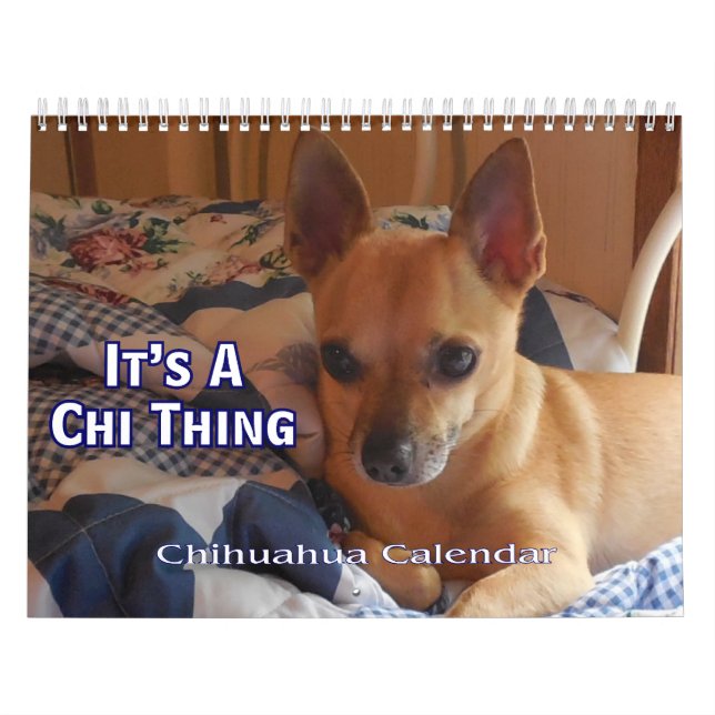 É um calendário da chihuahua da coisa do qui (Capa)