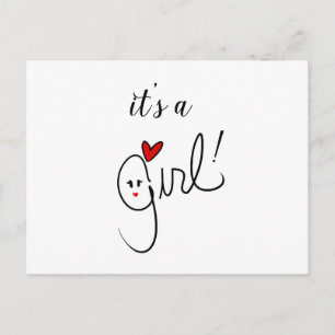 É um cartão da menina