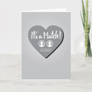 É um cartão de Namorando de correspondência