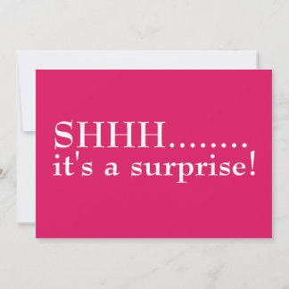 É um Convite de aniversário surpresa