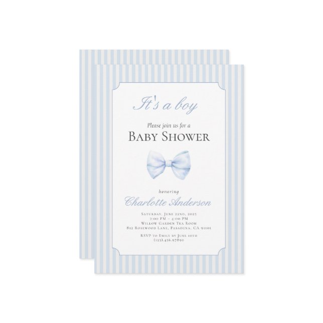 É um convite para Chás de fraldas (Frente/Verso In Situ)