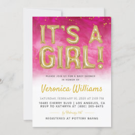 É um convite para Chás de fraldas de Balões de Men