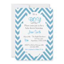 É um convite para Chás de fraldas de bigode