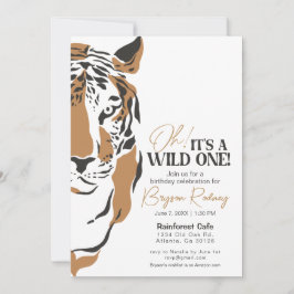 É um convite para o primeiro aniversário de um tig