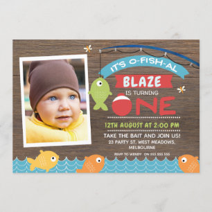 É um convite para primeiros aniversarios de o-fish