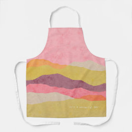 É um dia maravilhoso. Impressão All-Over Apron