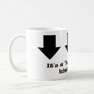 É um dia meio vazio! caneca de café