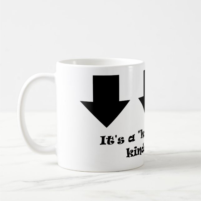 É um dia meio vazio! caneca de café (Esquerda)
