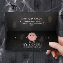 É um Ghoul! Chá de fraldas de Halloween de Monstro