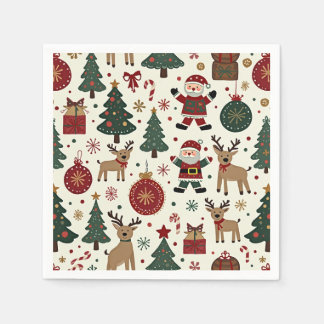 É um guardanapo de Natal.