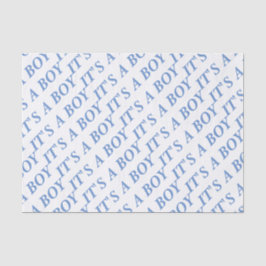 É um lenço de papel do MENINO (azul)