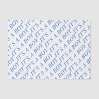 É um lenço de papel do MENINO (azul)