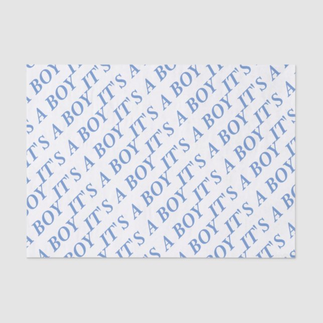 É um lenço de papel do MENINO (azul) (Frente )