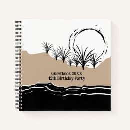 É um livro de convidados da Festa de aniversário d