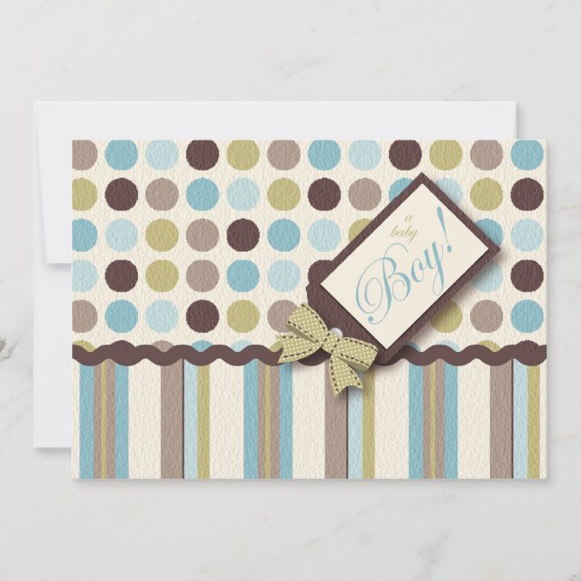 É um menino! Convite (Frente)