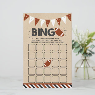 É um menino! Futebol Themed Chá de fraldas Bingo