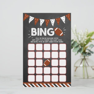 É um menino! Futebol Themed Chá de fraldas Bingo