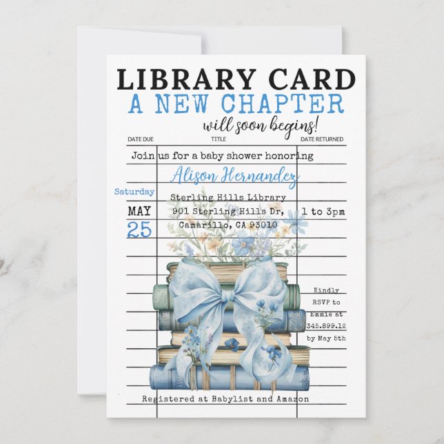 É um MENINO! Um Novo Capítulo Começa Convite (Frente)