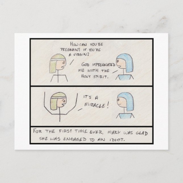 "É um Milagre!" Cartão Postal (Frente)