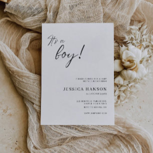 É um Modelo de Convite para Chás de fraldas