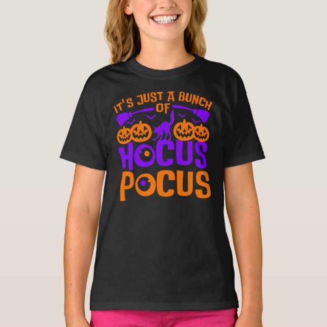 É um monte de camiseta de Hocus Pocus Halloween (Frente)
