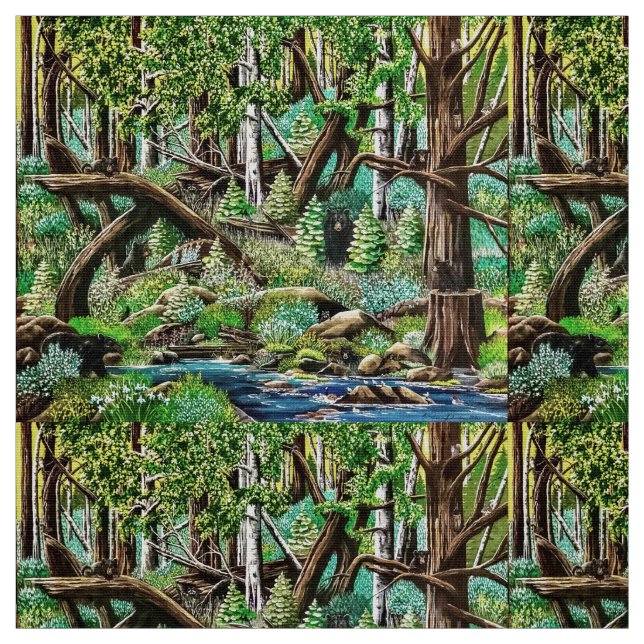 É um Tecido de Bears Playground (Modelo)