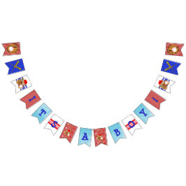 É uma bandeira temático do chá de fraldas do