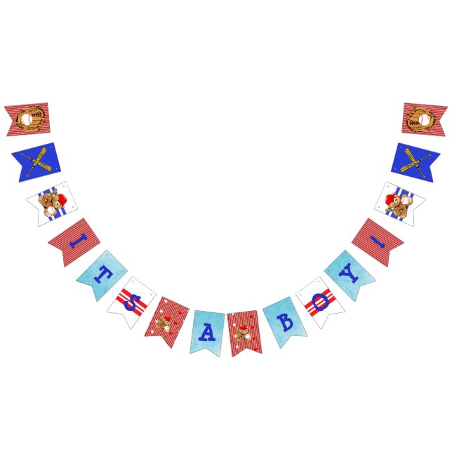 É uma bandeira temático do chá de fraldas do (Todos)