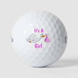 É uma bola de golfe de uma garota