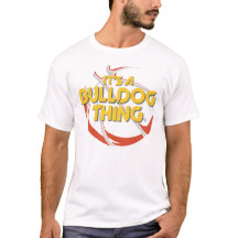 É uma camisa de basquete de Bulldog Thing