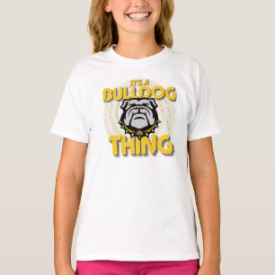É uma camisa de basquetebol de buldogue
