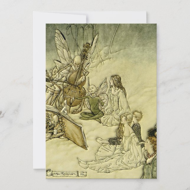 E uma canção fada - Arthur Rackham (Frente)