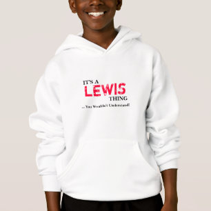 É uma coisa de LEWIS… que você não compreende