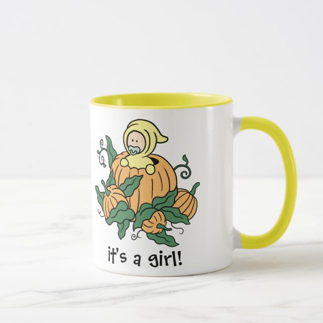 É uma Garota - Caneca de Lembrança de Outono (Direita)