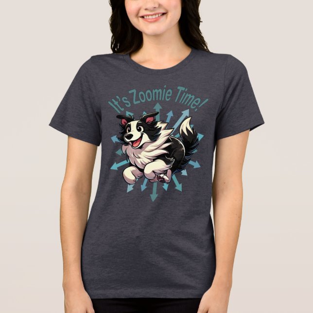É Zoomie Time Border Collie (Frente)
