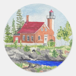 Eagle Harbor — etiqueta do farol