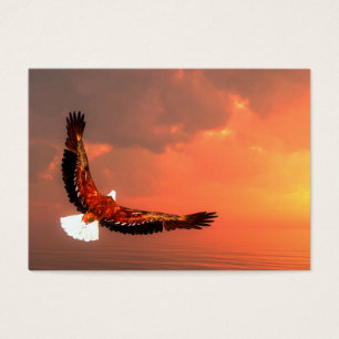 Eagle que voa ao sol - 3D rendem