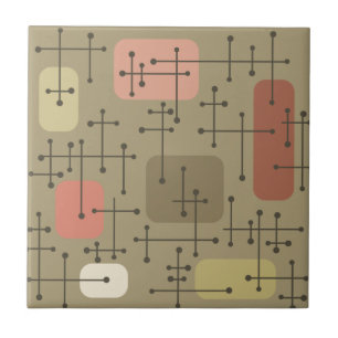 Eames Era Art Crosshairs Botânico, 1950