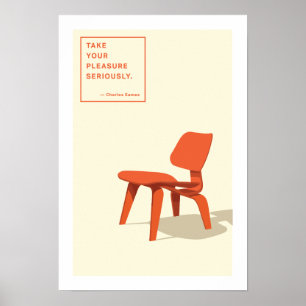 Eames moldou o impressão da cadeira da madeira
