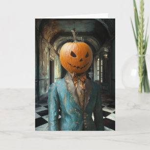 Earl Pumpkinhead Cartão de Saudação de Arte Surr