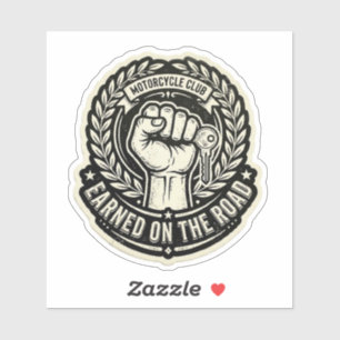 Earned On The Road Biker Fist Adesivo para Chave