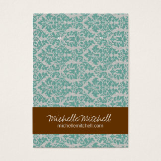 Earring Holder | CARTÃO DE VISITA | Marrom azul Du