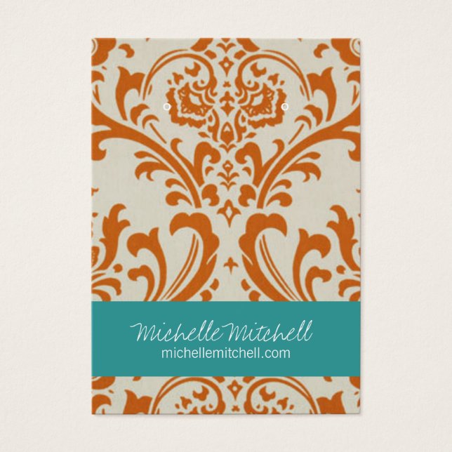 Earring Holder | CARTÃO DE VISITA | Poeira Duo (Frente)