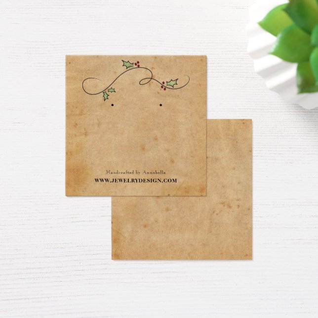 Earring Holder Christmas Holiday Custom Jewelry (Mesa)