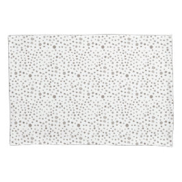 Earth Confetti Watercolor Dots Pillowcase