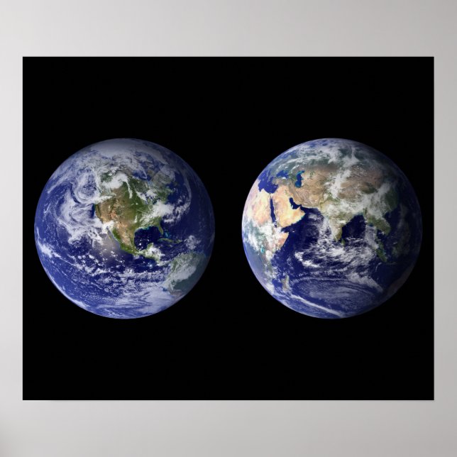 Earth from Outer Space Poster (Frente)