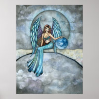 Earth Guardian Angel Fairy Poster Impressão