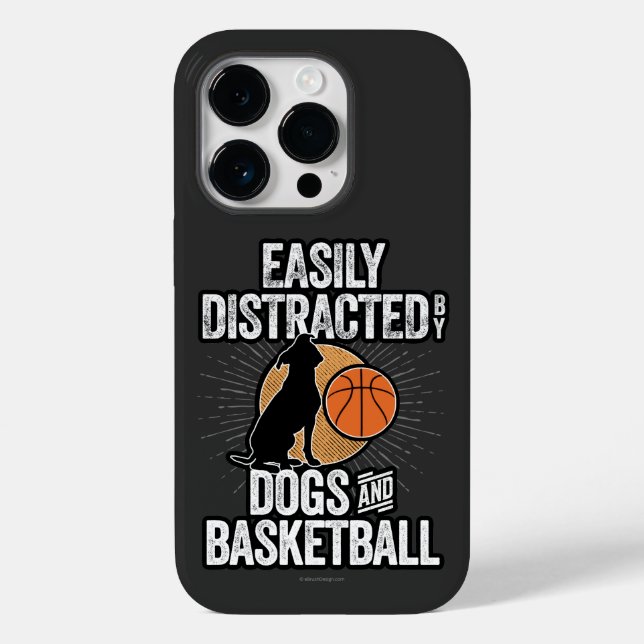 Easily Distracted by Dogs & Basketball Case-Mate i (Verso)