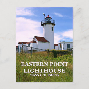 East Point Lighthouse, cartão postal de Massachus